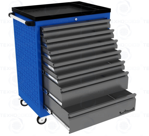 PROFFI 950.7 Тележка инструментальная RAL 5005 (7 выдвижных ящиков)